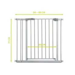 Hauck Stop N Safe 2 + 9cm Ext. Schutzgittererweiterung 24 Hauck Stop N Safe 2 + 9cm Ext. Schutzgittererweiterung -Kinder Geschäft 4007923597323.pt02.stop n safe 2 incl. 9cm extension silver