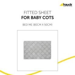 Hauck Bed Me 80x50 Spannbettlaken -Kinder Geschäft 4007923599181.pt01.bed me 80x50 cm white
