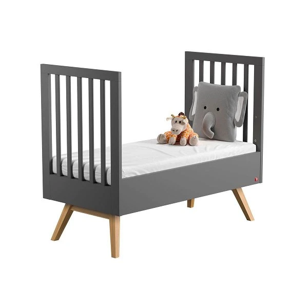 VOX Nature Babybett 70x140 Grau/eiche 4 VOX Nature Babybett 70x140 Grau/eiche – Bild 2