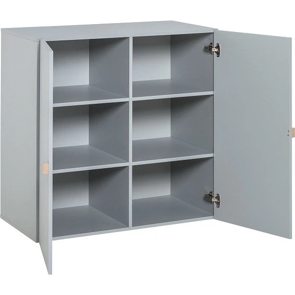 VOX Stige Kommode Hoch 2-türig Grau 4 VOX Stige Kommode Hoch 2-türig Grau – Bild 2