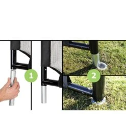 EXIT TOYS EXIT Forza Stählernes Fußballtor Schwarz - 500x200 Cm -Kinder Geschäft 41 09 10 1