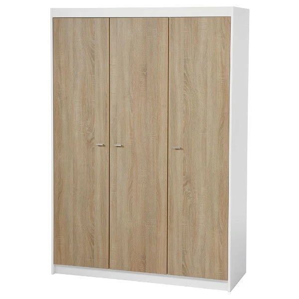 Roba Gabriella Kleiderschrank 3 Türen Weiß/Sonoma Eiche Sägerau Hell 3 Roba Gabriella Kleiderschrank 3 Türen Weiß/Sonoma Eiche Sägerau Hell