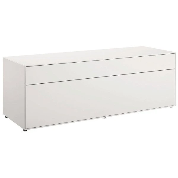 Now! By Hülsta Easy Wohnwand Lack-hellgrau 181x320x45 Mit Media-Lowboard - 5-teilig 5 Now! By Hülsta Easy Wohnwand Lack-hellgrau 181x320x45 Mit Media-Lowboard - 5-teilig – Bild 3