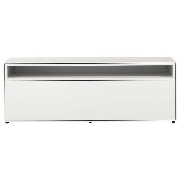 Now! By Hülsta Easy Wohnwand Lack-reinweiß 199x333x45 6-teilig 5 Now! By Hülsta Easy Wohnwand Lack-reinweiß 199x333x45 6-teilig – Bild 3