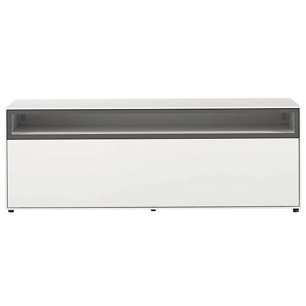 Now! By Hülsta Easy Wohnwand Lack-hellgrau 199x333x45 6-teilig 5 Now! By Hülsta Easy Wohnwand Lack-hellgrau 199x333x45 6-teilig – Bild 3