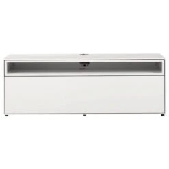 Now! By Hülsta Easy Wohnwand Lack-reinweiß 181x384x45 Mit Media-Lowboard - 9-teilig -Kinder Geschäft 43613 huelsta now easy 160229f2 gr 6