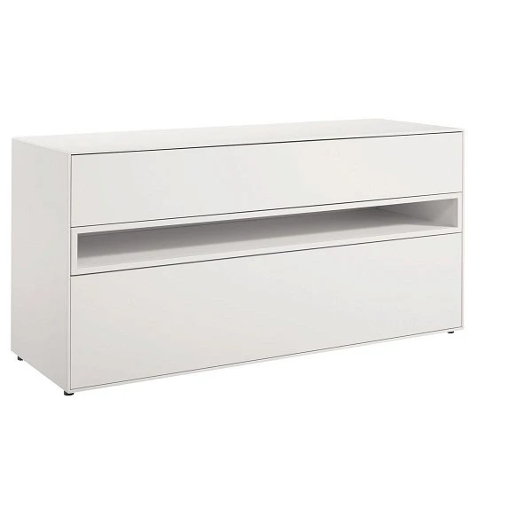 Now! By Hülsta Easy Baukasten 4R Lack-reinweiß 2 Schubladen, 1 Offenes Fach 3 Now! By Hülsta Easy Baukasten 4R Lack-reinweiß 2 Schubladen, 1 Offenes Fach