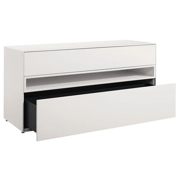 Now! By Hülsta Easy Baukasten 4R Lack-reinweiß 2 Schubladen, 1 Offenes Fach 4 Now! By Hülsta Easy Baukasten 4R Lack-reinweiß 2 Schubladen, 1 Offenes Fach – Bild 2