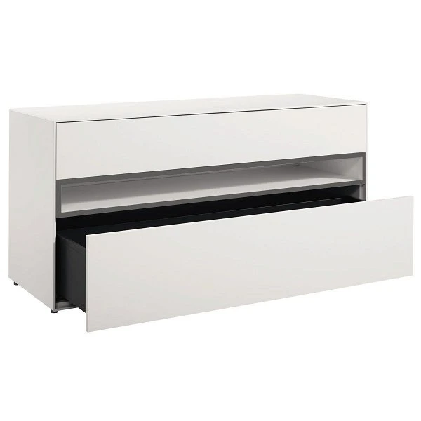 Now! By Hülsta Easy Baukasten 4R Lack-hellgrau 2 Schubladen, 1 Offenes Fach 4 Now! By Hülsta Easy Baukasten 4R Lack-hellgrau 2 Schubladen, 1 Offenes Fach – Bild 2