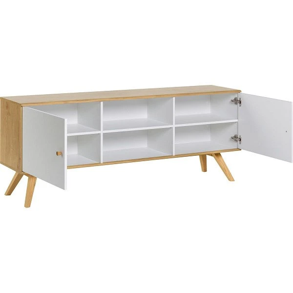 VOX Nature Sideboard Eiche / Weiß / Weiß 4 VOX Nature Sideboard Eiche / Weiß / Weiß – Bild 2