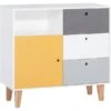 VOX Concept Kommode White/grey/graphite/saffron -Kinder Geschäft 5010739 1