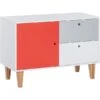 VOX Concept Niedrige Kommode White/red Grey/graphite -Kinder Geschäft 5020023 concept komoda niska 0044
