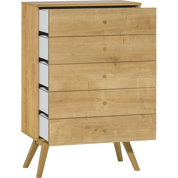 VOX Nature Kommode Schmal Mit Schubladen Eiche 4 VOX Nature Kommode Schmal Mit Schubladen Eiche – Bild 2