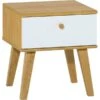 VOX Nature Nachttisch Weiß / Eiche -Kinder Geschäft 5020054