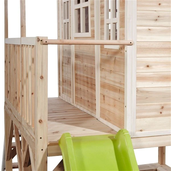 EXIT TOYS EXIT Loft 550 Holzspielhaus - Natur Klares Design - Mit Sandkasten, Rutsche & Anbau 4 EXIT TOYS EXIT Loft 550 Holzspielhaus - Natur Klares Design - Mit Sandkasten, Rutsche & Anbau – Bild 2
