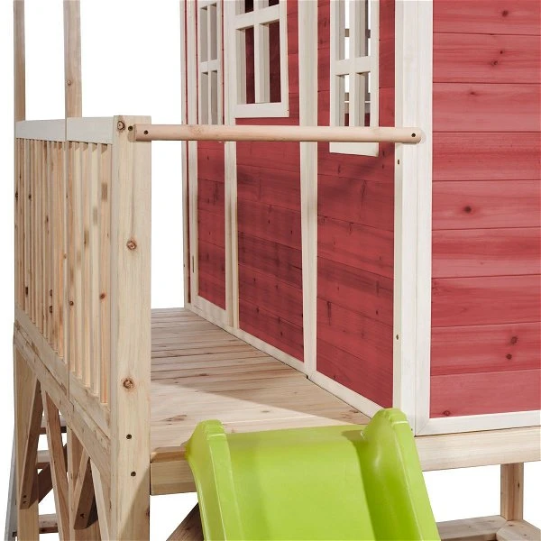 EXIT TOYS EXIT Loft 550 Holzspielhaus - Rot Klares Design - Mit Sandkasten, Rutsche & Anbau 4 EXIT TOYS EXIT Loft 550 Holzspielhaus - Rot Klares Design - Mit Sandkasten, Rutsche & Anbau – Bild 2