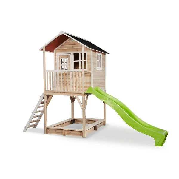 EXIT TOYS EXIT Loft 700 Holzspielhaus - Natur Extra Hoch - Mit Sandkasten, Rutsche & Geländer 3 EXIT TOYS EXIT Loft 700 Holzspielhaus - Natur Extra Hoch - Mit Sandkasten, Rutsche & Geländer