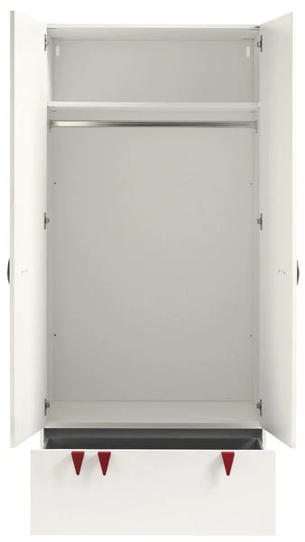 Hülsta Now! Minimo Kleiderschrank 2türig Schublade In Schneeweiß 4 Hülsta Now! Minimo Kleiderschrank 2türig Schublade In Schneeweiß – Bild 2