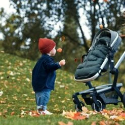 Joolz Thermo Fußsack Dunkelgrün Mit Nachhaltiger Sorona®-Füllung -Kinder Geschäft 560060 joolz pufferfootmuff green 02