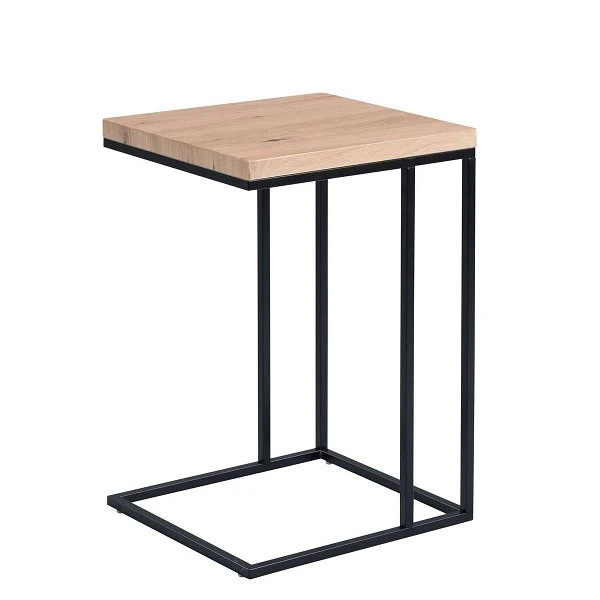 HomeTrends4You Beistelltisch Bruno, Edelstahloptik MDF Dekor Artisaneiche | Metall Schwarz 3 HomeTrends4You Beistelltisch Bruno, Edelstahloptik MDF Dekor Artisaneiche | Metall Schwarz