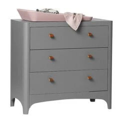 Leander Classic Kinderzimmer Sparset Grau Mit Babybett, Kommode Und Wickelaufsatz -Kinder Geschäft 640000 09 leander classic dresser grey 7 1