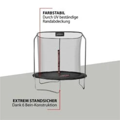 Hudora First Trampolin 250V Mit Sicherheitsnetz 7 Hudora First Trampolin 250V Mit Sicherheitsnetz -Kinder Geschäft 64425 first trampolin 250 3