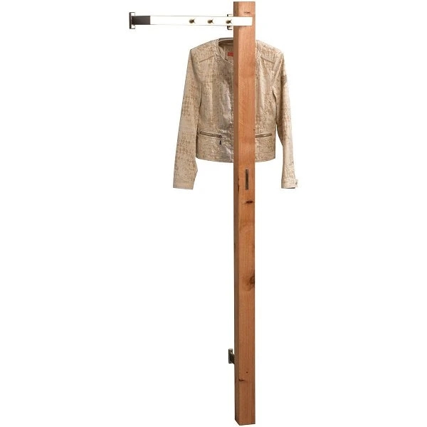 HomeTrends4You Garderobe Santiago Wildeiche Massiv| Metall Edelstahloptik 3 HomeTrends4You Garderobe Santiago Wildeiche Massiv| Metall Edelstahloptik