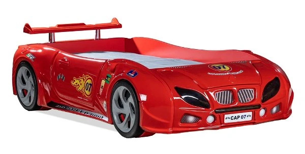 Artkid Autobett Kinderbett Rot 90x190 Cm Mit LED Licht Per Fernbedienung 3 Artkid Autobett Kinderbett Rot 90x190 Cm Mit LED Licht Per Fernbedienung