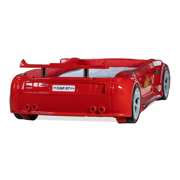 Artkid Autobett Kinderbett Rot 90x190 Cm Mit LED Licht Per Fernbedienung 4 Artkid Autobett Kinderbett Rot 90x190 Cm Mit LED Licht Per Fernbedienung – Bild 2