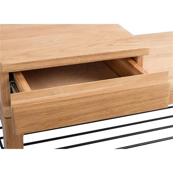 HomeTrends4You Garderobenbank Ellmau Wildeiche Massiv Geölt 5 HomeTrends4You Garderobenbank Ellmau Wildeiche Massiv Geölt – Bild 3