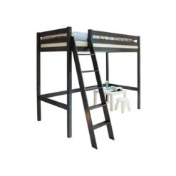 Ticaa Matthias Hochschläfer Kiefer Grau 90 X 200 Massivholz -Kinder Geschäft 813404 freisteller 1