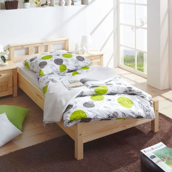 Ticaa Merci Einzelbett Kiefer Natur 100 X 200 Cm Massivholz 4 Ticaa Merci Einzelbett Kiefer Natur 100 X 200 Cm Massivholz – Bild 2