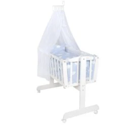Roba Komplettwiegenset Weiß Inklusive Textiler Ausstattung Kleine Wolke Blau 7 Roba Komplettwiegenset Weiß Inklusive Textiler Ausstattung Kleine Wolke Blau -Kinder Geschäft 8950w v203 komplettwiege 300 2