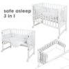 Roba Stubenbett Safe Asleep® 3 In1 - Weiß Inklusive Matratze, Nest & Schlafsack Easy Air