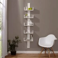 Ticaa Wandregal Pepe Buche Massiv Weiß