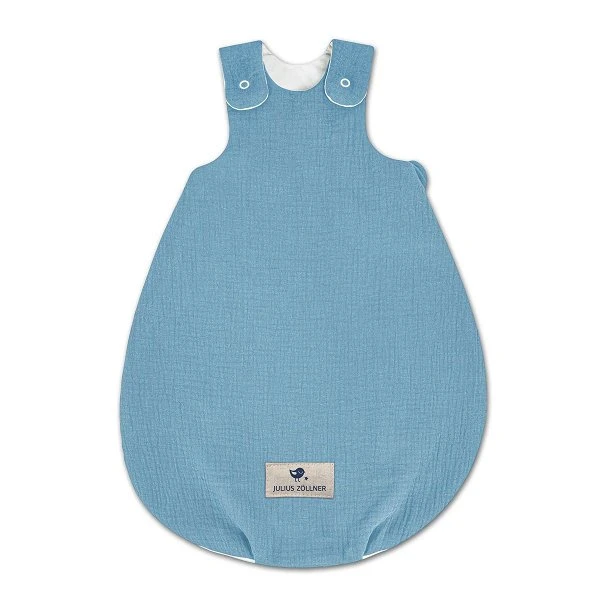 Zöllner Babyschlafsack Musselin - Blau Größe Wählbar 50/56 - 74/80 3 Zöllner Babyschlafsack Musselin - Blau Größe Wählbar 50/56 - 74/80