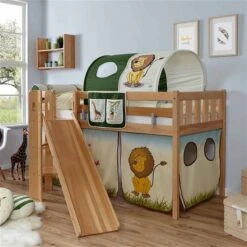 Ticaa Ekki Podestbett Vertikal Buche Natur A2 Massivholz - Dessin Wählbar