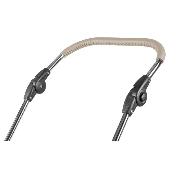 HESBA Condor Coupe Kinderwagen Außen 728 Innen 230 Teilleder Räder Weiß 30 Cm, Ledergriff Greige 7 HESBA Condor Coupe Kinderwagen Außen 728 Innen 230 Teilleder Räder Weiß 30 Cm, Ledergriff Greige – Bild 5