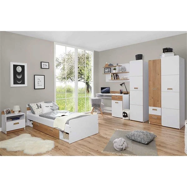 Ticaa Lori Kinderzimmer 6-teilig Weiß Komplettzimmer 4 Ticaa Lori Kinderzimmer 6-teilig Weiß Komplettzimmer – Bild 2