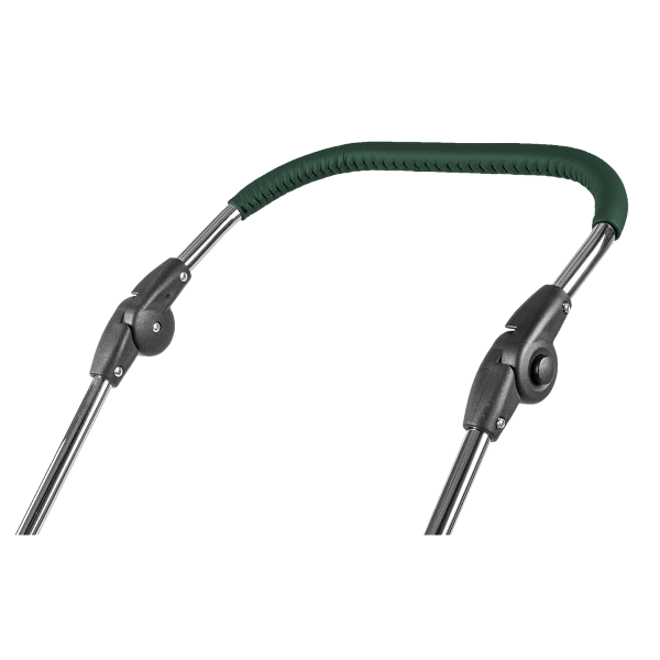 HESBA ClassicKorb Kinderwagen Außen 685 Innen 180 Black Edition - Räder Schwarz 30 Cm, Ledergriff Dunkelgrün 8 HESBA ClassicKorb Kinderwagen Außen 685 Innen 180 Black Edition - Räder Schwarz 30 Cm, Ledergriff Dunkelgrün – Bild 6