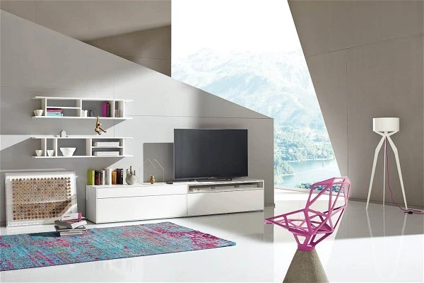 Now! By Hülsta Easy Wohnwand Lack-reinweiß 162x334x45 Mit Media-Lowboard - 4-teilig 3 Now! By Hülsta Easy Wohnwand Lack-reinweiß 162x334x45 Mit Media-Lowboard - 4-teilig