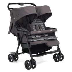 Joie Aire Twin Zwillingsbuggy Dark Pewter Inkl. Regenverdeck 9 Joie Aire Twin Zwillingsbuggy Dark Pewter Inkl. Regenverdeck -Kinder Geschäft airetwin dark pewter angle 2 1