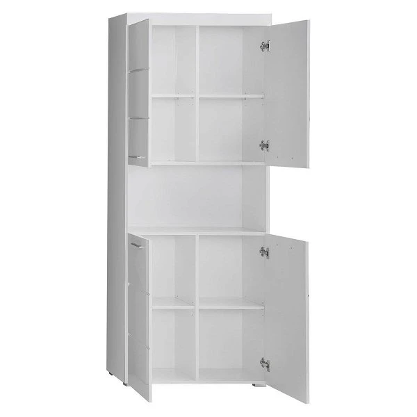 Trendteam Amanda Hochschrank 73x190x31 Cm Weiß 4 Trendteam Amanda Hochschrank 73x190x31 Cm Weiß – Bild 2