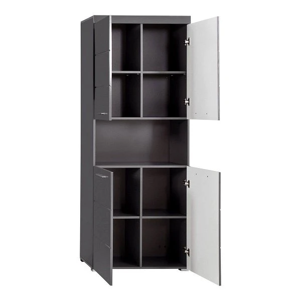 Trendteam Amanda Hochschrank 73x190x31 Cm Agave Grau 4 Trendteam Amanda Hochschrank 73x190x31 Cm Agave Grau – Bild 2