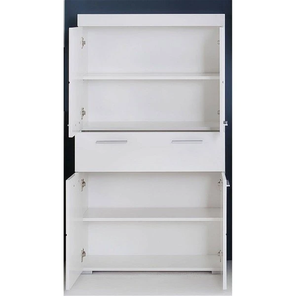 Trendteam Amanda Standschrank 73x132x31 Cm Weiß 4 Trendteam Amanda Standschrank 73x132x31 Cm Weiß – Bild 2