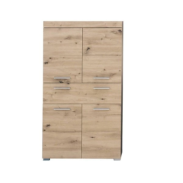 Trendteam Amanda Standschrank 73x132x31 Cm Asteiche / Asteiche 3 Trendteam Amanda Standschrank 73x132x31 Cm Asteiche / Asteiche