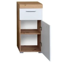 Trendteam Amanda Badmöbel 164x190x34 Cm 4-teilig Weiß / Asteiche -Kinder Geschäft amanda bd 1393 802 07 freisteller 2 2