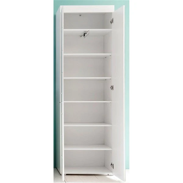 Trendteam Amanda Garderobenschrank Mit Spiegel Weiß 4 Trendteam Amanda Garderobenschrank Mit Spiegel Weiß – Bild 2