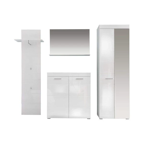 Trendteam Amanda Garderobe 4-teilig Weiß 3 Trendteam Amanda Garderobe 4-teilig Weiß