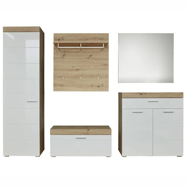 Trendteam Amanda Garderobe Kombination 5-teilig Asteiche 3 Trendteam Amanda Garderobe Kombination 5-teilig Asteiche